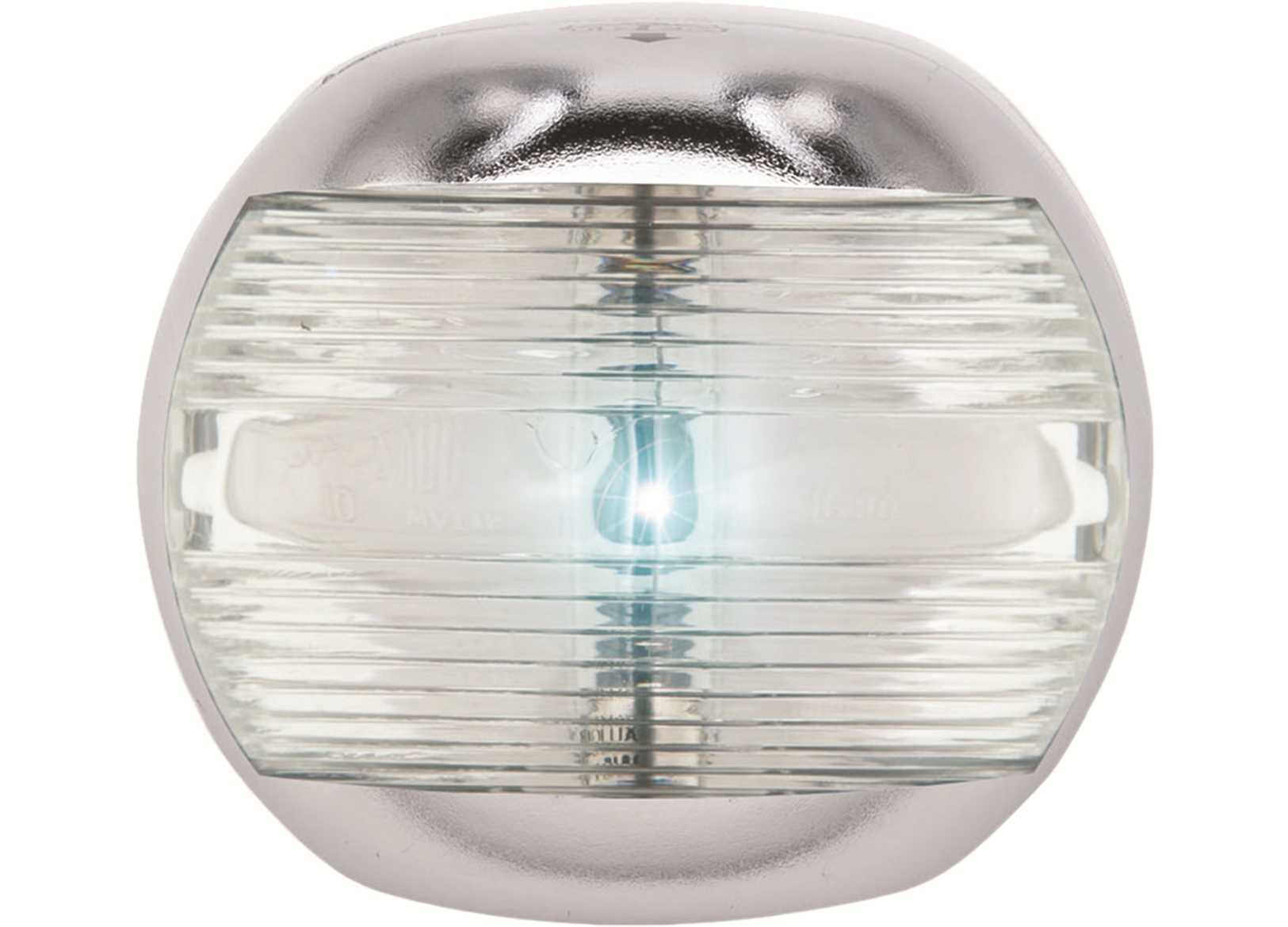 Image Fanale di Via Prua 225 Bianco Led Mezza Sfera Inox 70x63mm