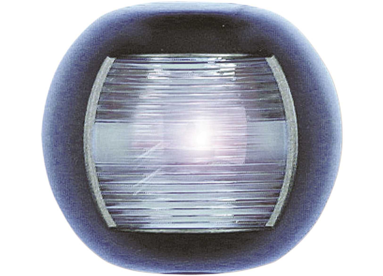 Image Fanale di Via Poppa 135 Bianco Led Mezza Sfera Nero 70x63mm