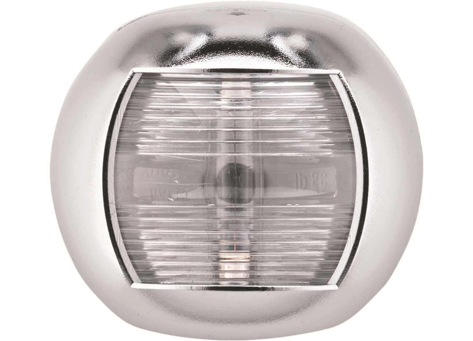 Image Fanale di Via Poppa 135 Bianco Led Mezza Sfera Inox 70x63mm