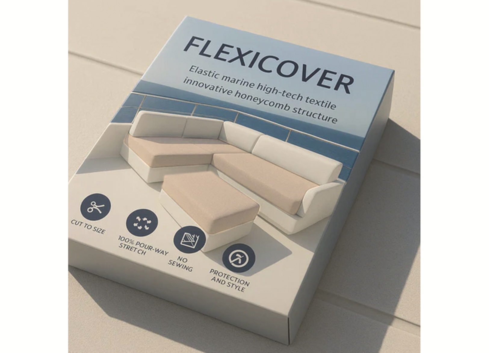 Image Fodera Elastica Flexicover 5m Beige