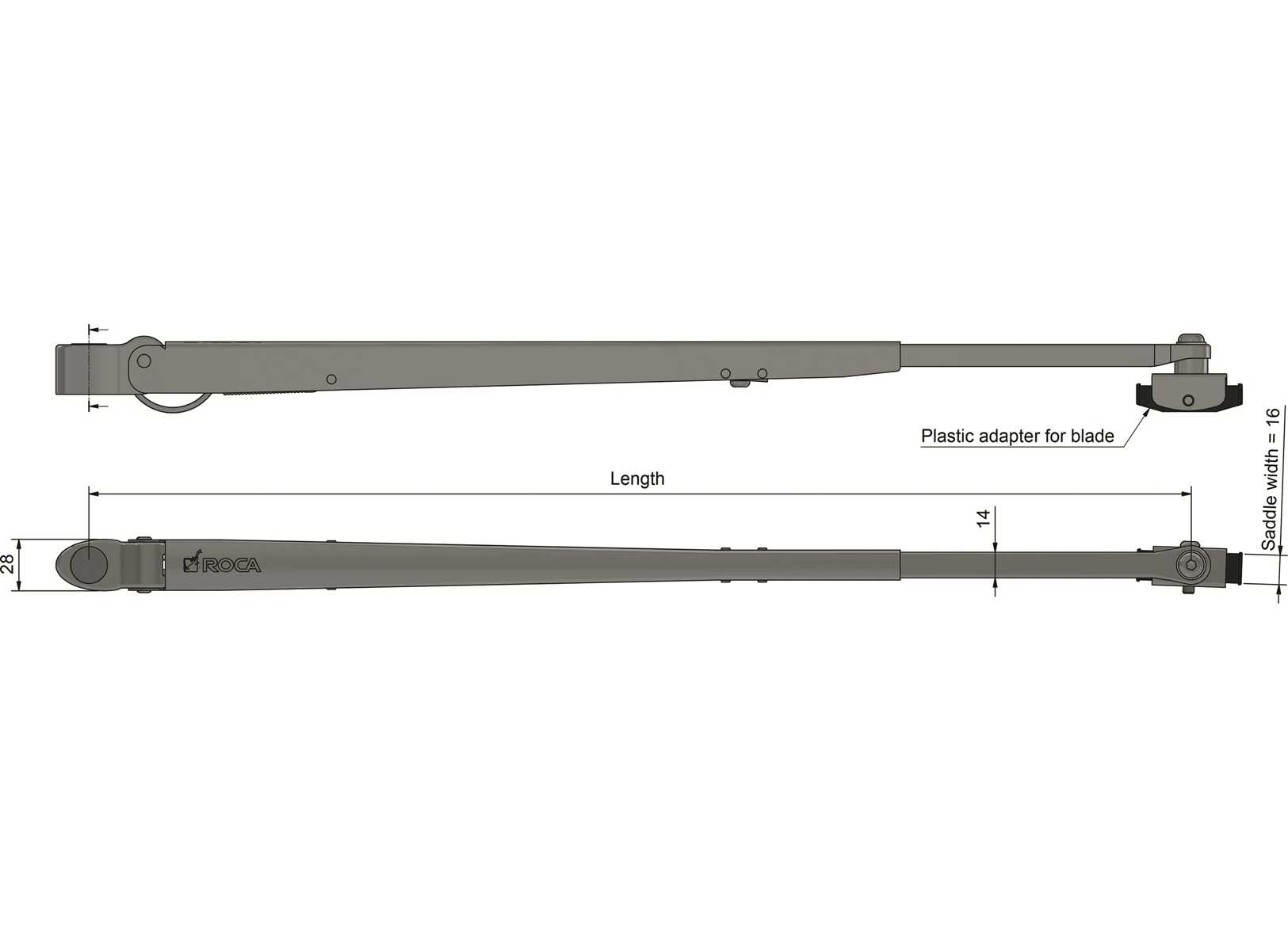 Braccio Telescopico Roca 630/900mm Inox Brunito-img1956493_6.jpg