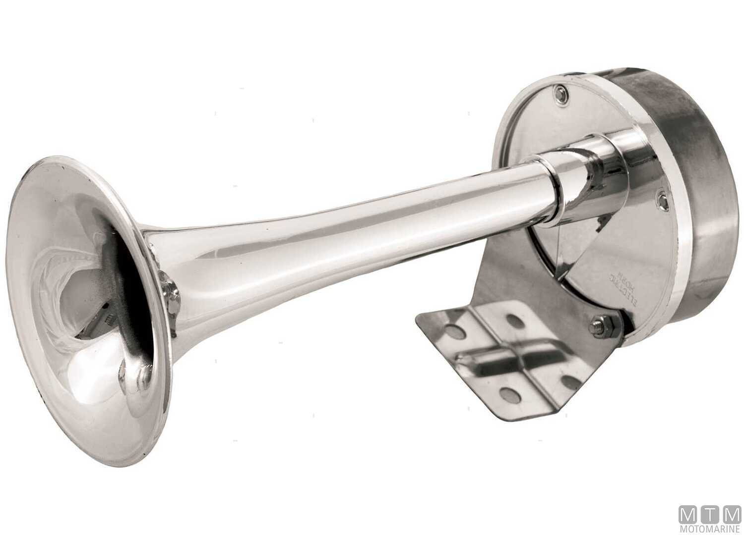 Image Tromba Singola Aa 12V l220mm Cromata