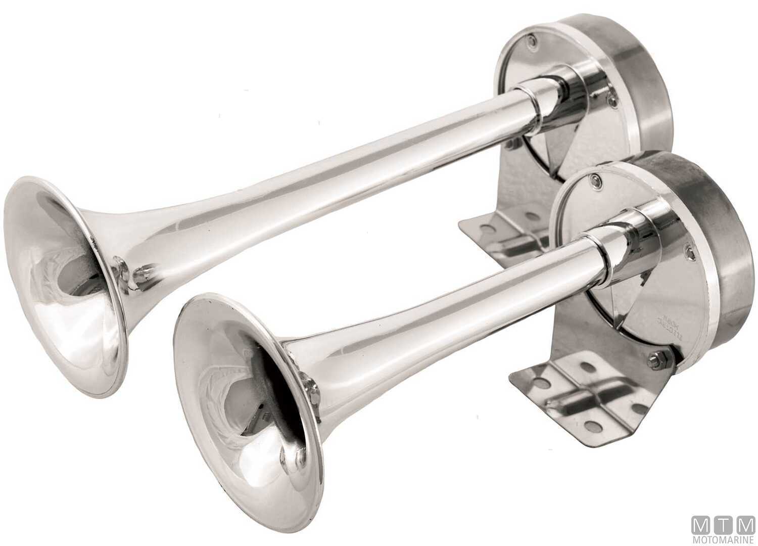 Image Tromba Doppia Aa 12V l270mm Cromata