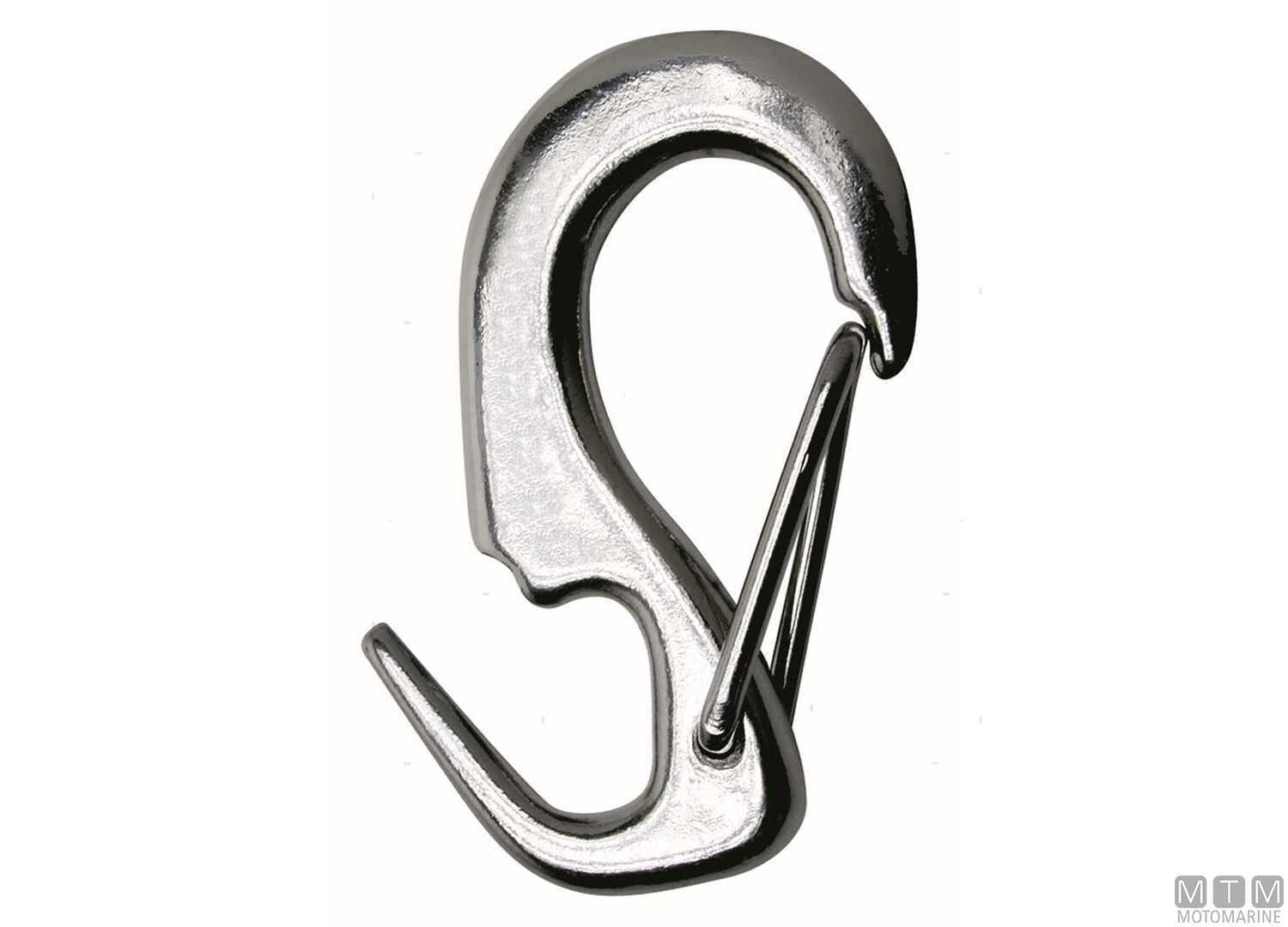 Image S/steel 316 Open End Jib Snap Hook l52mm