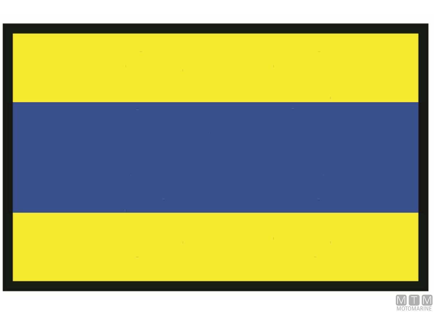 Image Bandiera Segnale D Delta 20x30cm