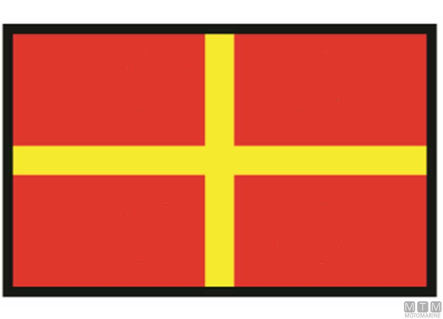 Image Bandiera Segnale R Romeo 20x30cm