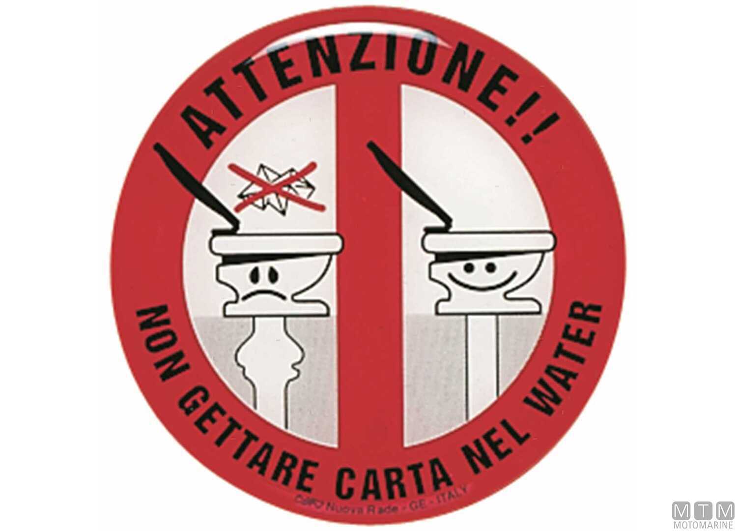 Image Don't Throw Object in Wc Sticker Relief