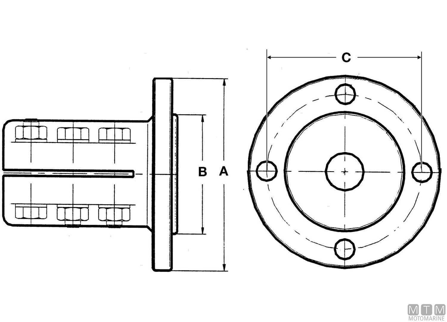 Flangia Accoppiamento per Asse 30mm TMC40/60-img4822030_.jpg