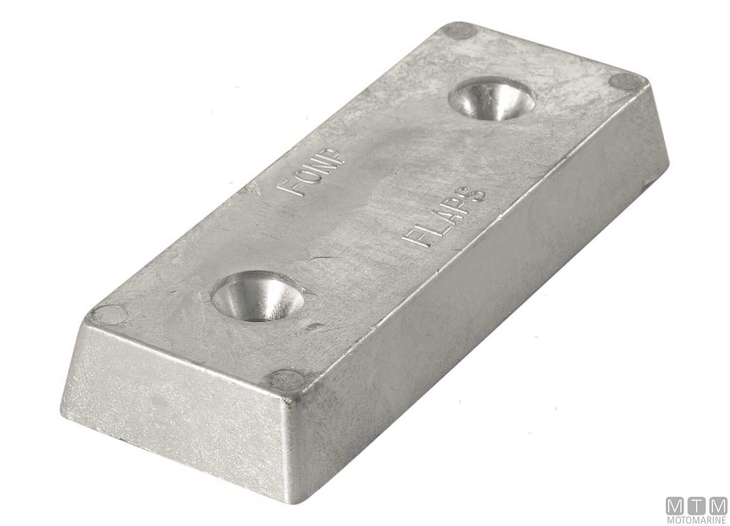 Image Anodo a Piastra Rettangolare per Flap l130mm in Zinco