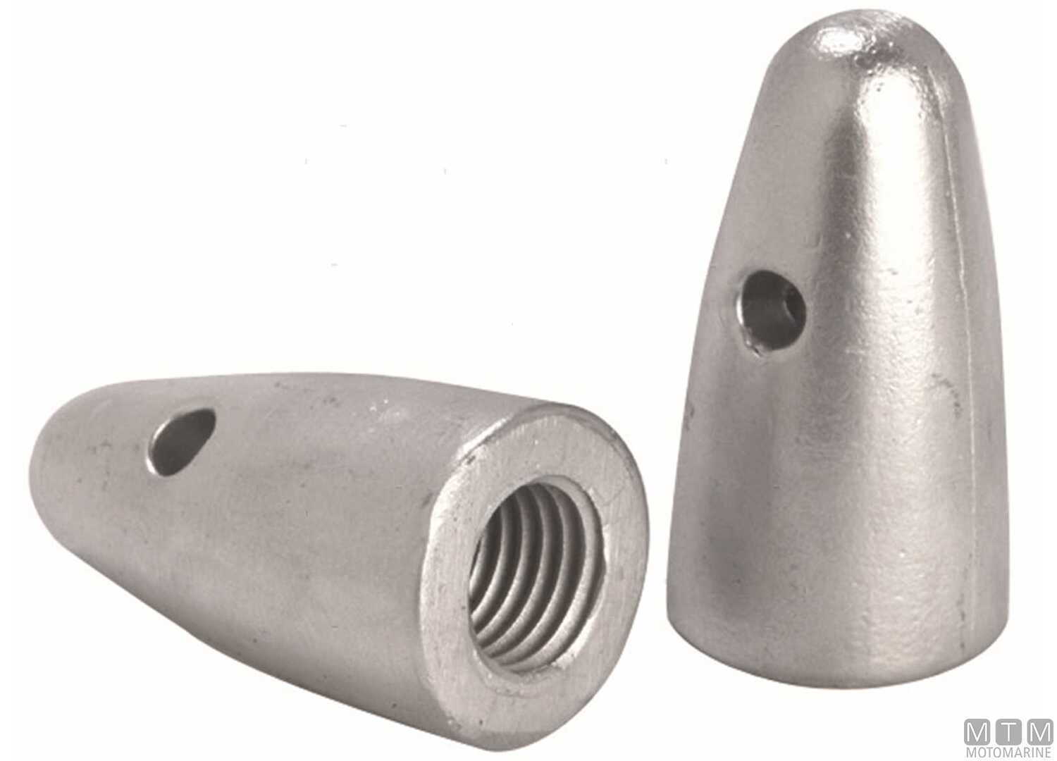 Image Anodo a Ogiva con Innesto Filettato D3/4" in Zinco