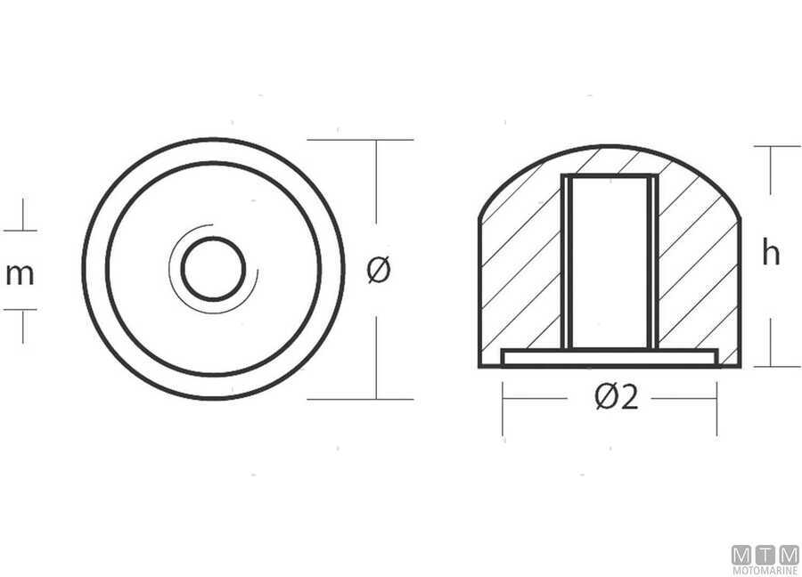 Anodo Ogiva per Mercruiser Alpha I-Bravo I -img5123005_2.jpg