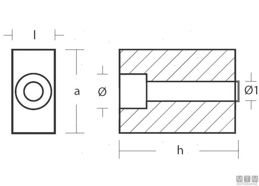 Cube Anode for Johnson / Evinrude V4-V6-img5125314_2.jpg