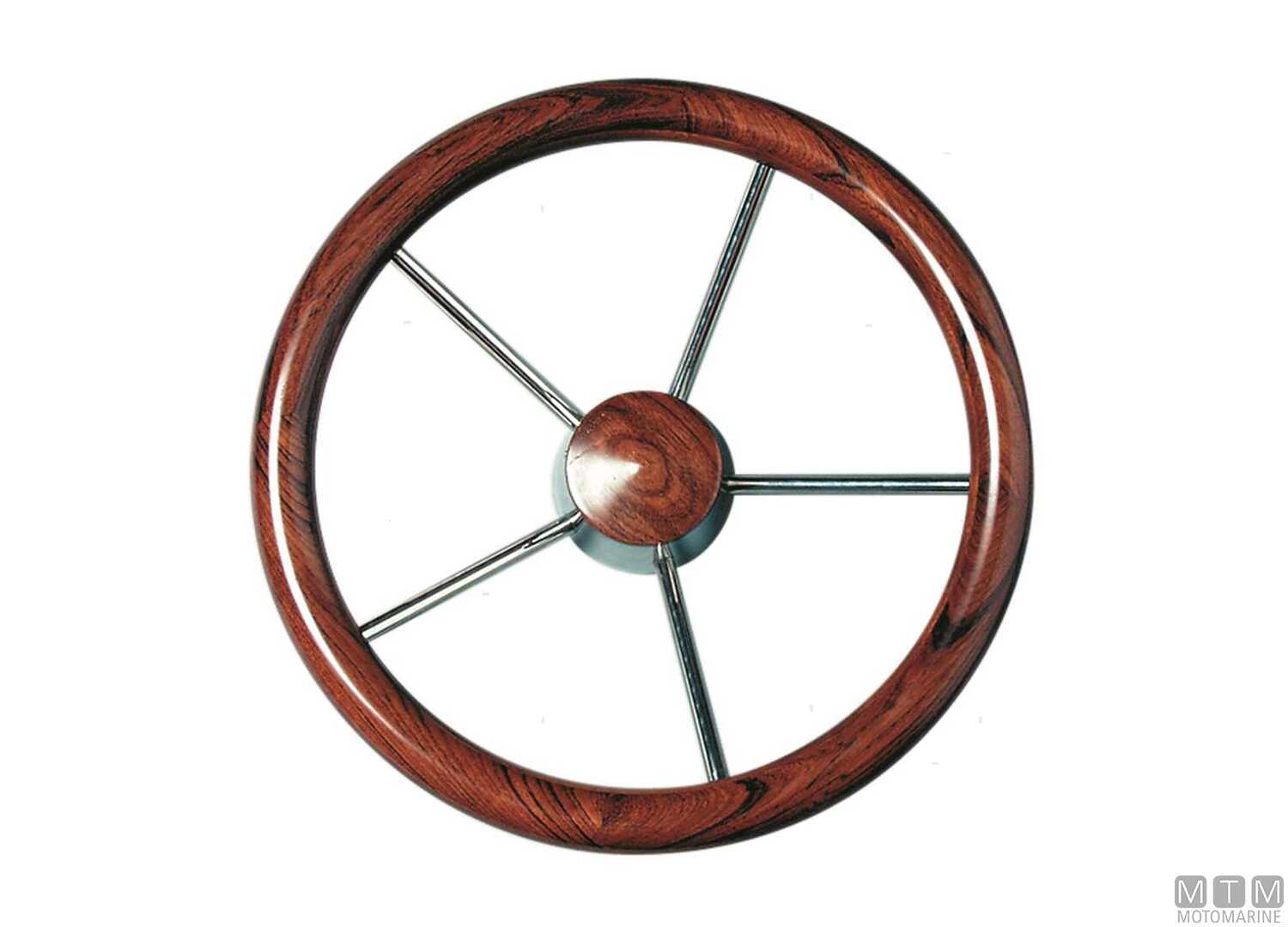 Image Volante Classic Mogano e Acciaio Inox &Oslash;350mm