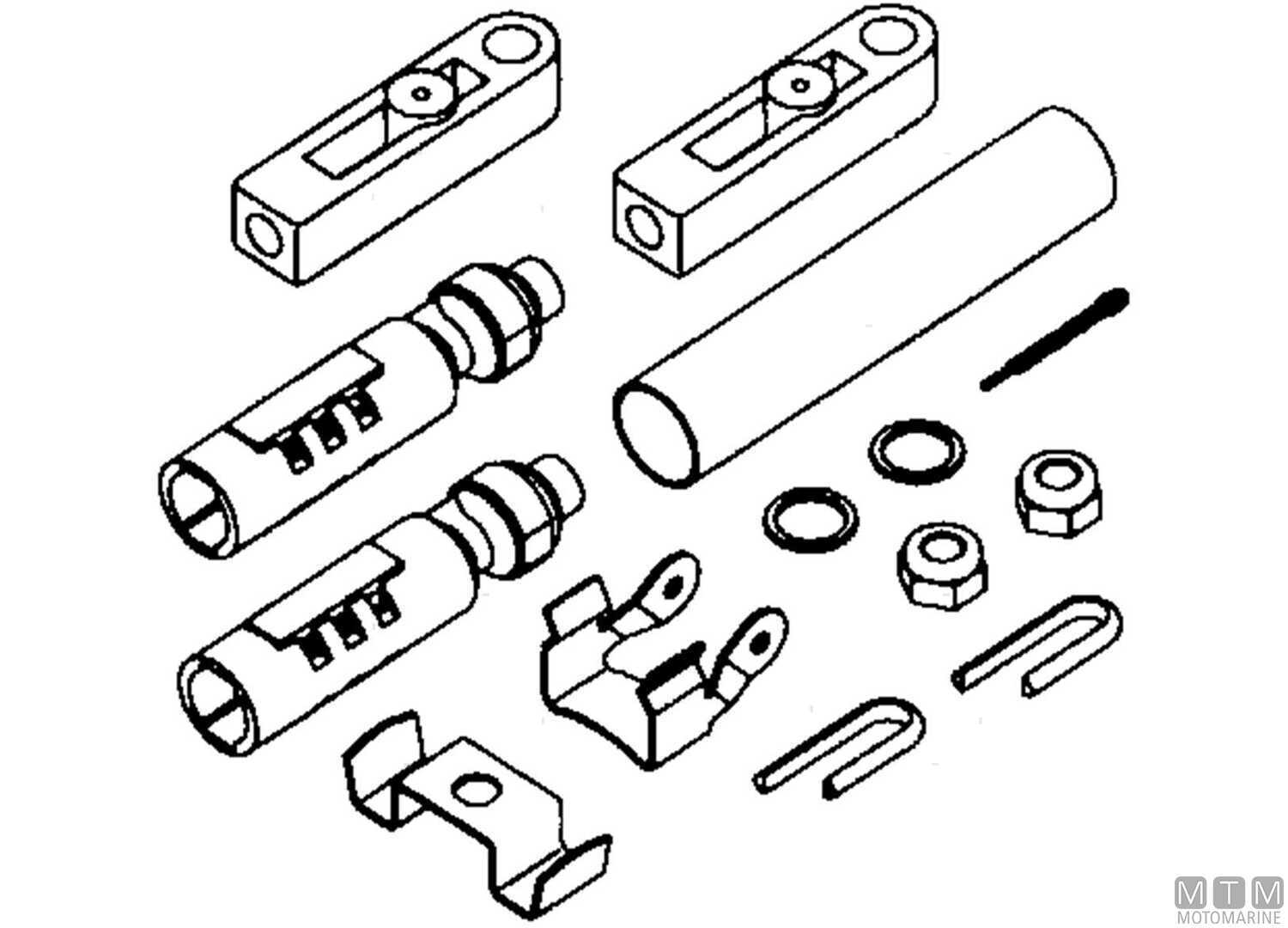 Kit Adattamento K57 per Cavi C2/MACHZERO/C8 su Johnson/evinrude-img4622057.jpg