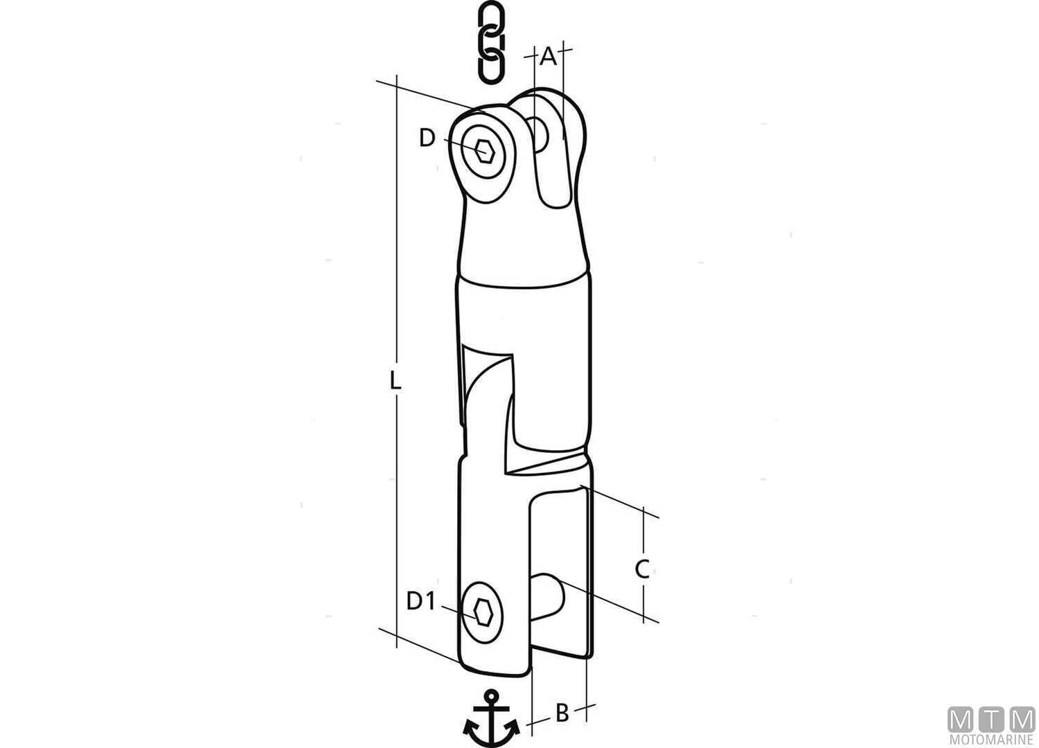 Giunto Ancora Doppio Snodo Catena Ø6/8mm Acciaio Inox 316-img0133418_3.jpg