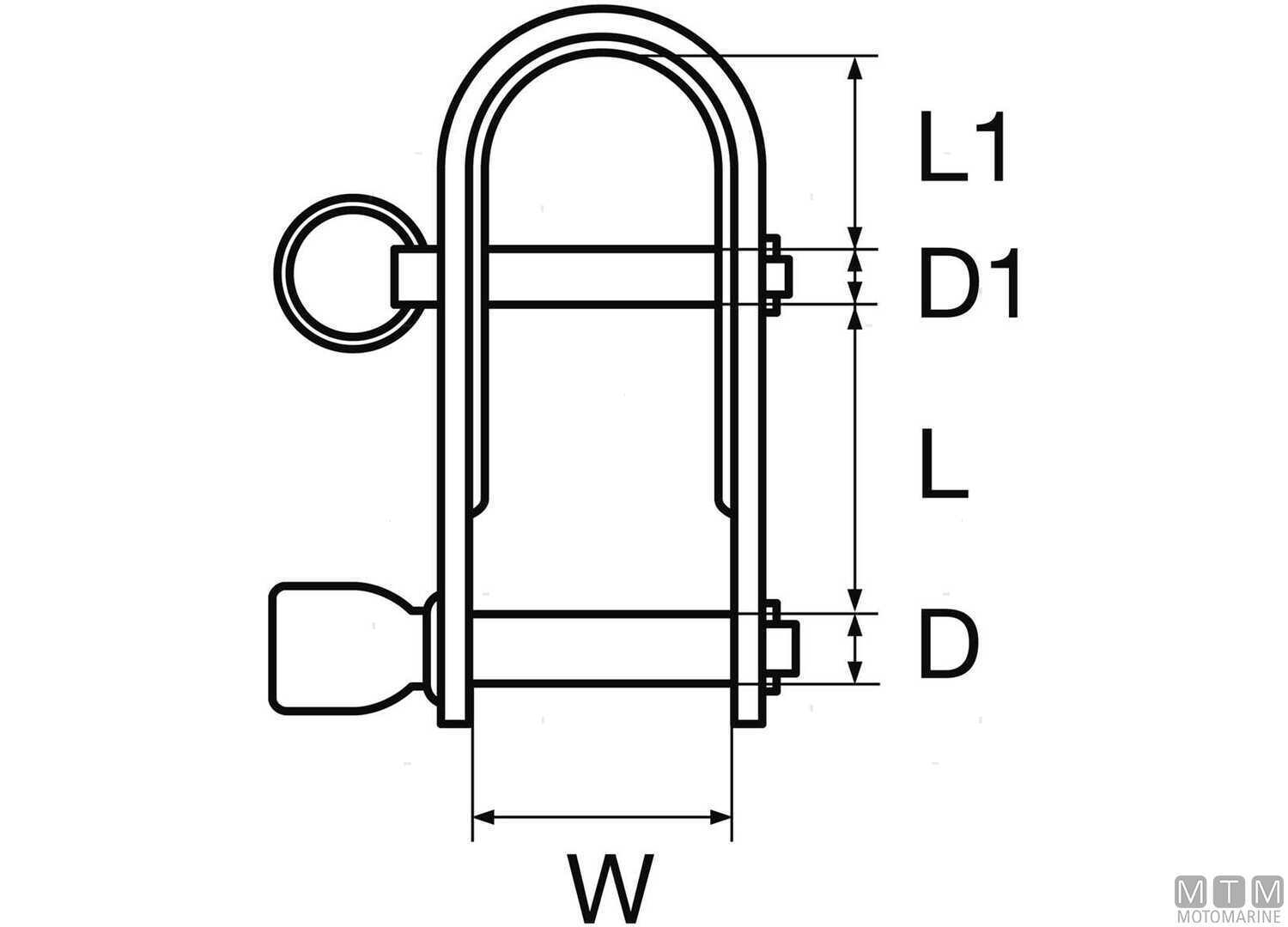 Bw Key Pin 2PIN Shackle Ø8mm 316 Stainless Steel Stamped-img0121573_.jpg