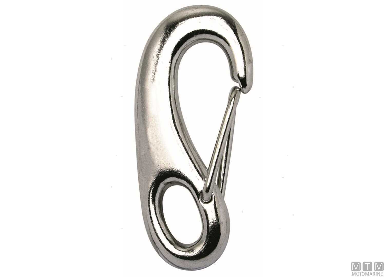 Image Moschettone Fiocco con Occhio l50mm Acciaio Inox 316