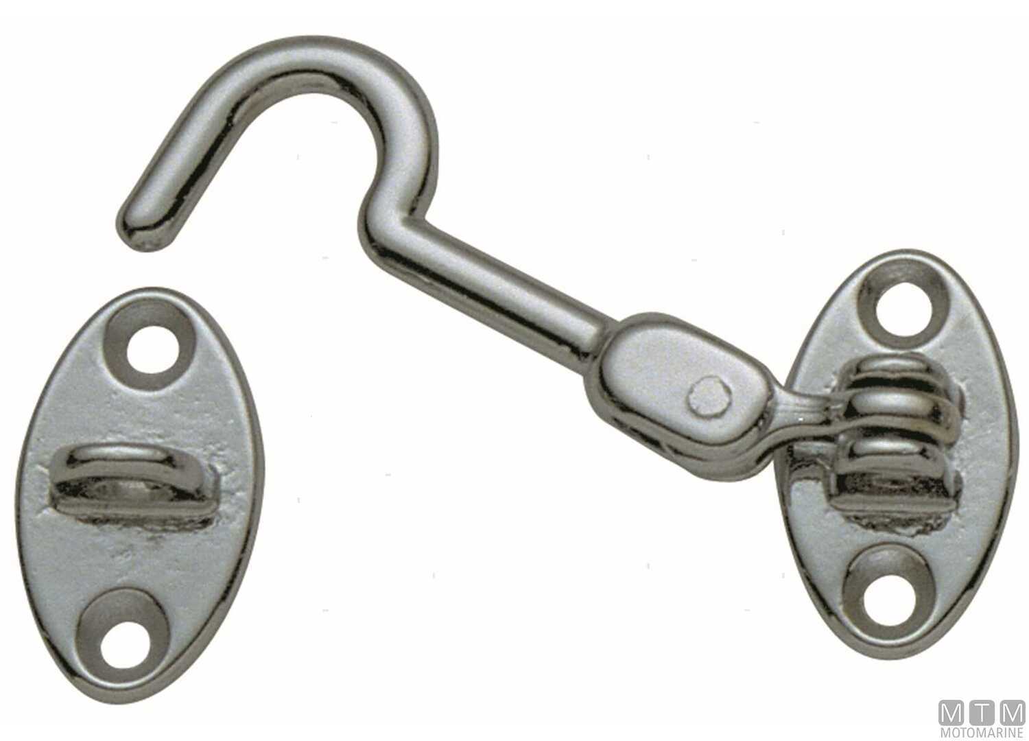 Image Gancio Fermaporte Snodato l60mm in Ottone Cromato