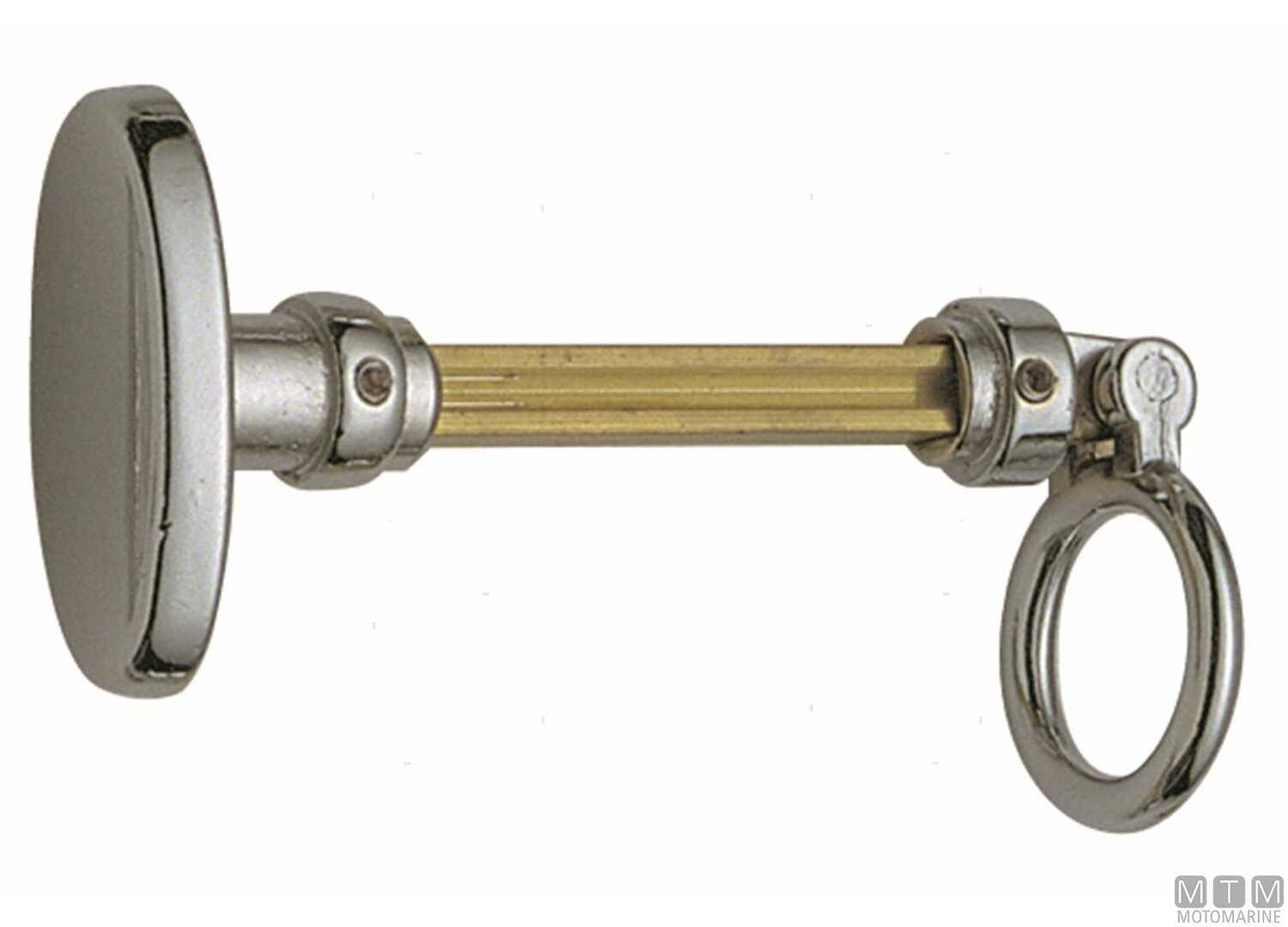 Image Coppia Maniglie Pomello e Anello in Ottone Cromato