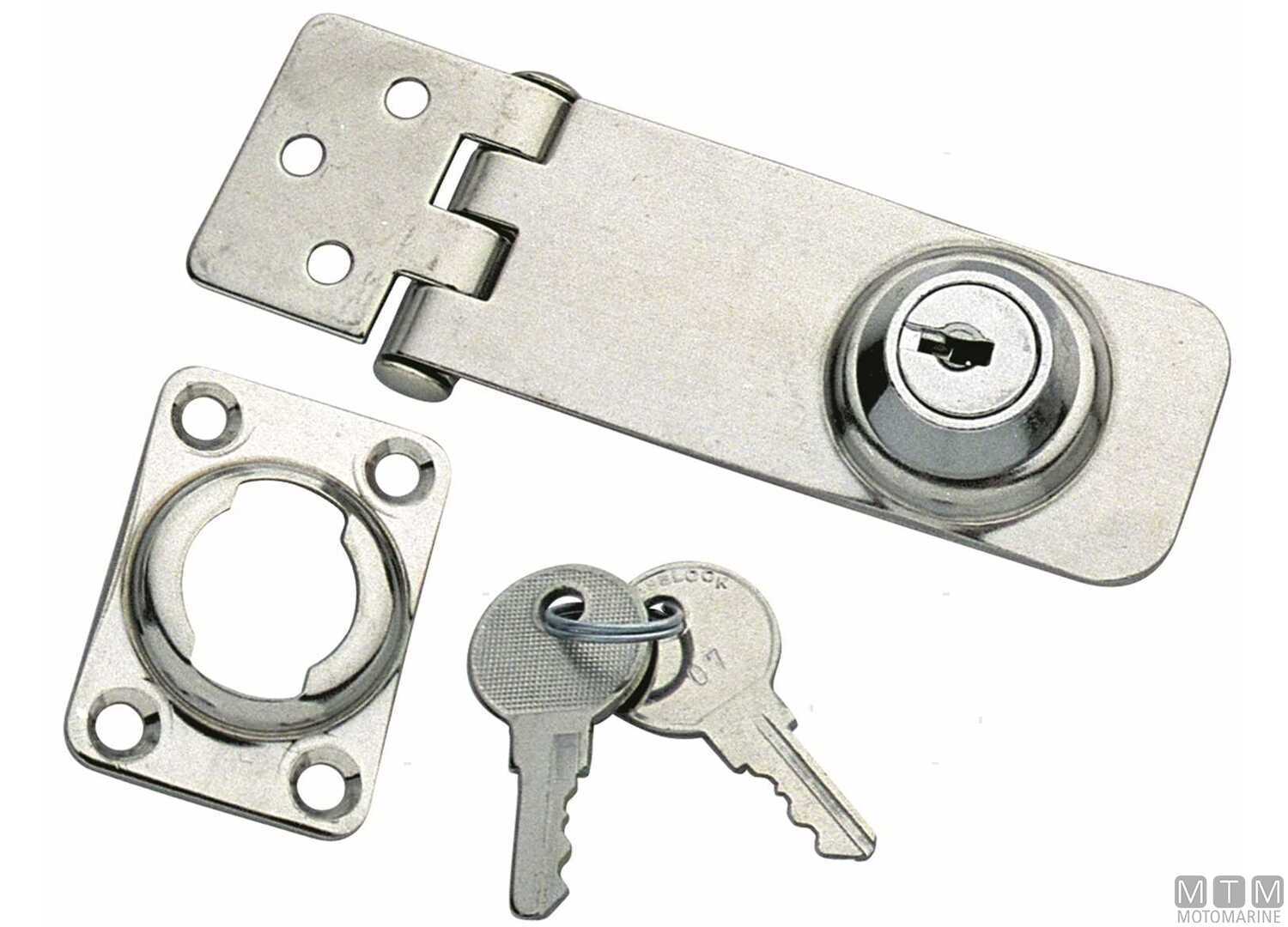 Image Chiusura a Ribalta con Serratura 76x34mm Acciaio Inox