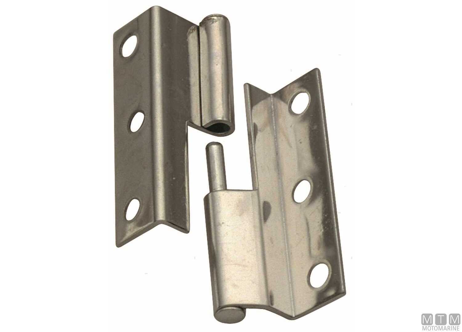 Image Cerniera a Sbalzo Destra 55x35mm h14mm in Acciaio Inox 316