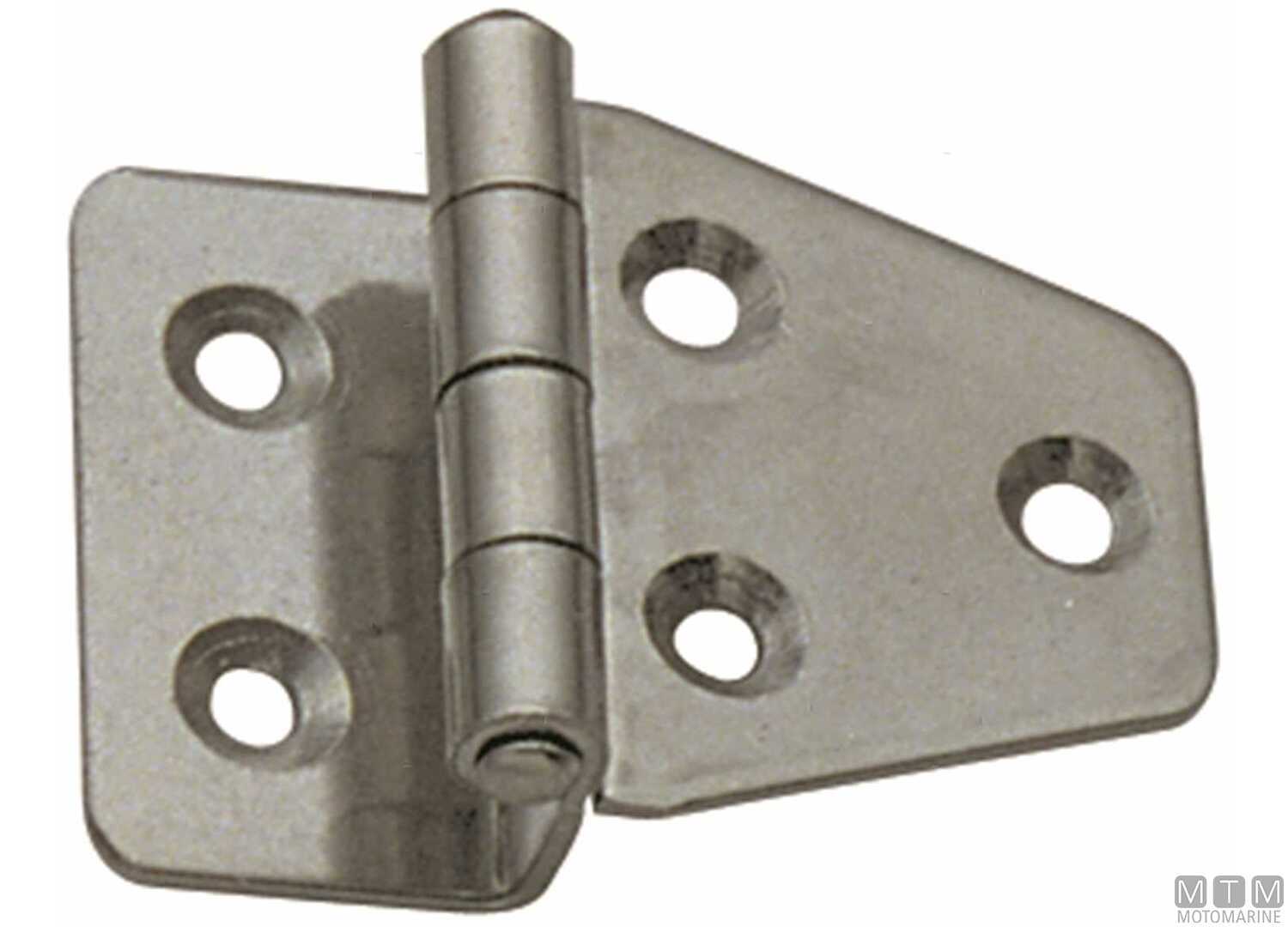 Image Cerniera a Sbalzo Corta 40x55mm h10mm in Acciaio Inox 316