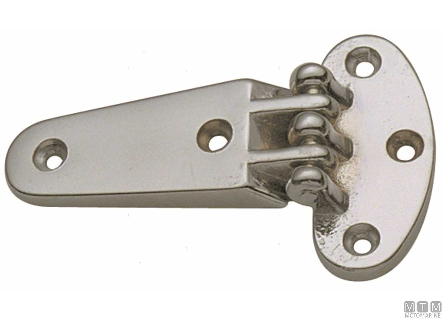 Image Low Offset Chromed Brass Hinge 59x96mm h10mm