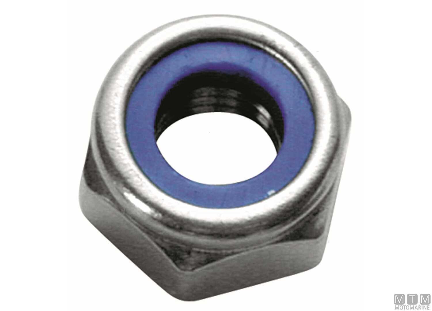 Image DIN 985 Stainless Steel A2 Self-locking Nuts M4 50 Pcs