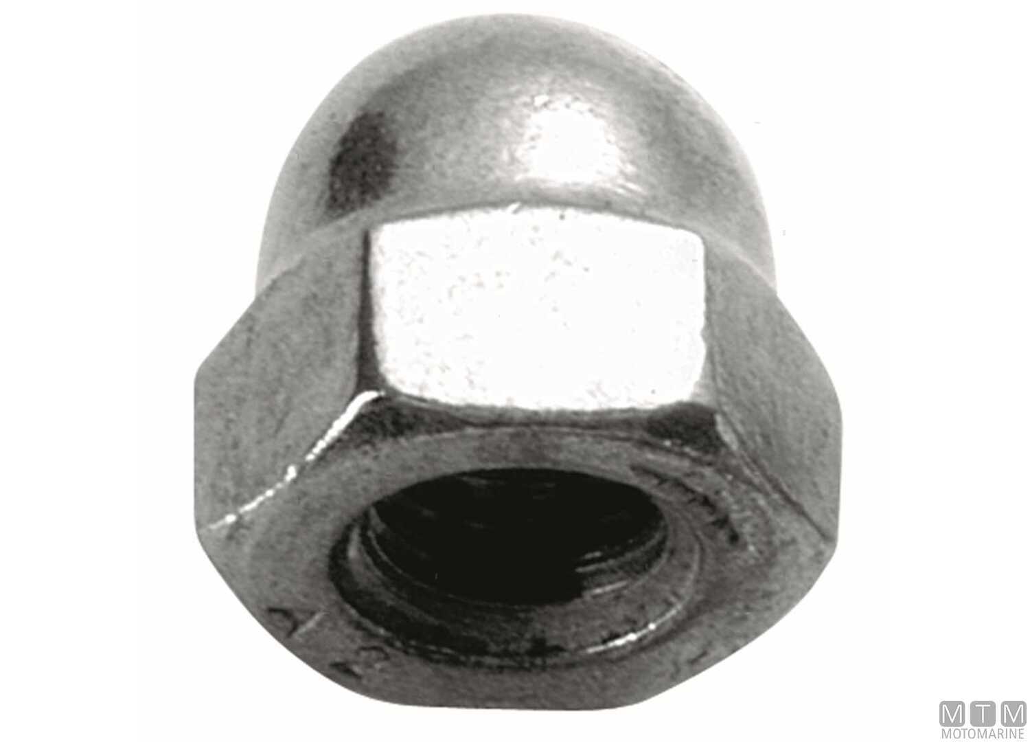 Image DIN 1587 Stainless Steel A2 Cap Nuts M4 50 Pcs