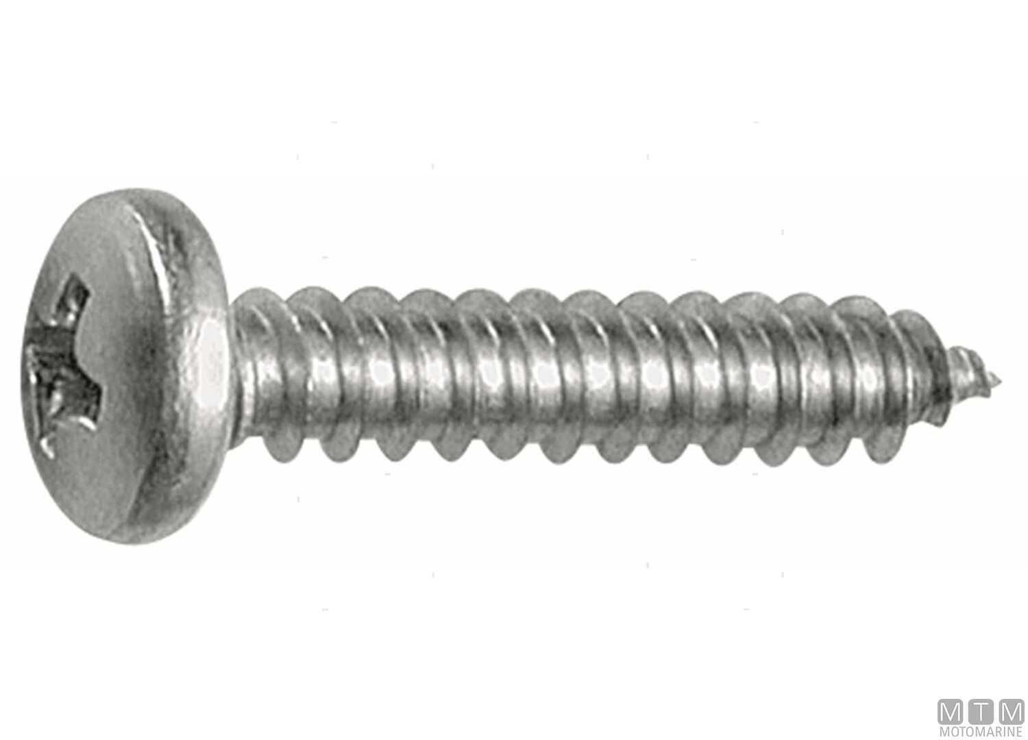 Image DIN7981 Pan Head Self-tapping Screws Stainless Steel A4 3.5x13 100 Pcs