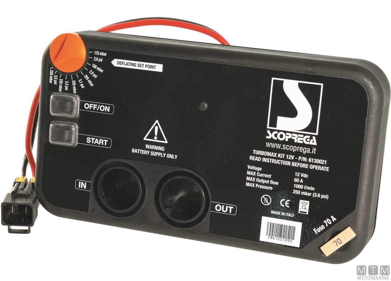 Image Gonfiatore Elettrico Turbo Max Kit 250MBAR