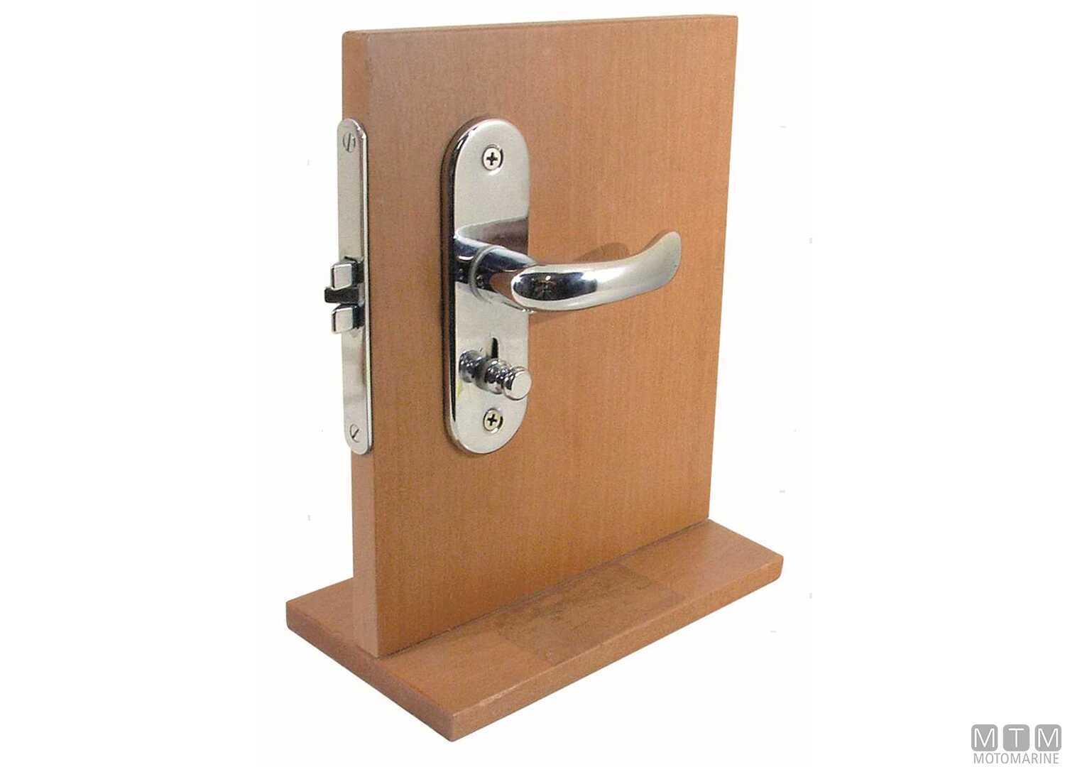 Set Serratura da Incasso Destra con Blocco 701500 Ottone Cromato-img0343392.jpg