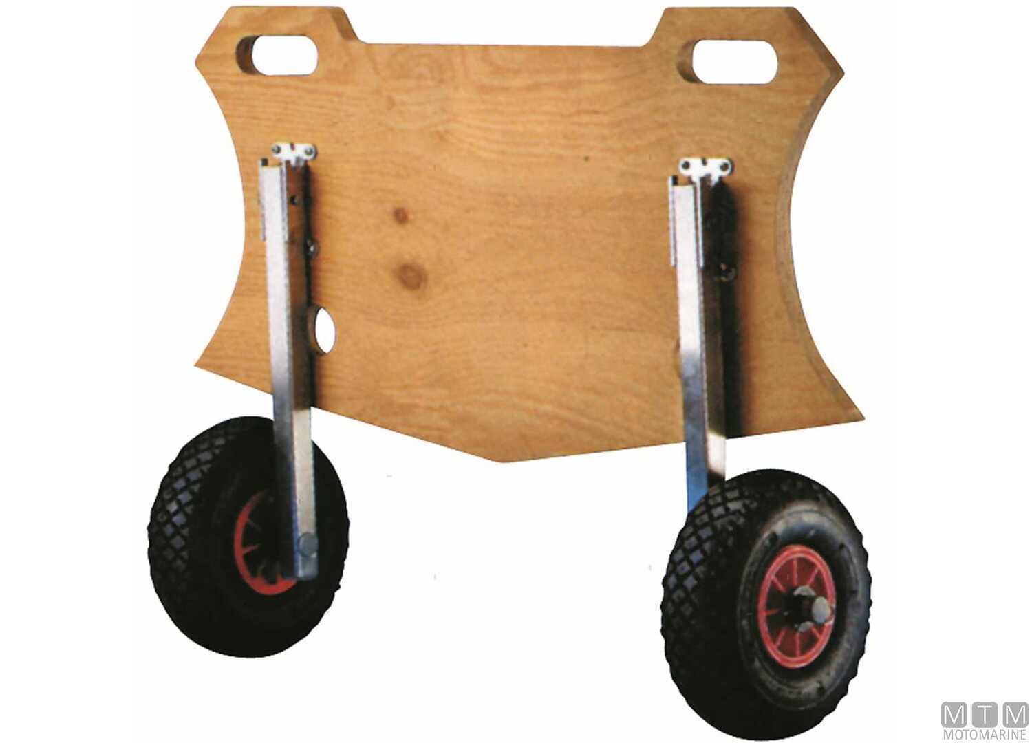 Image Ruote Alaggio Pneumatiche da Poppa Standy Supporti Acciaio Inox