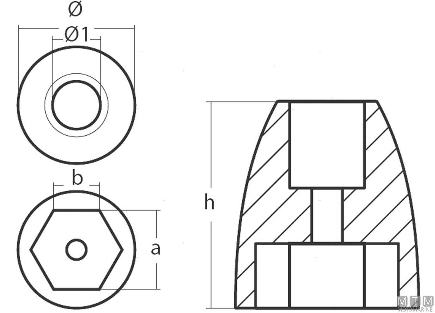 Anodo a Ogiva per Mercruiser Bravo Iii in Zinco-img5123125_2.jpg