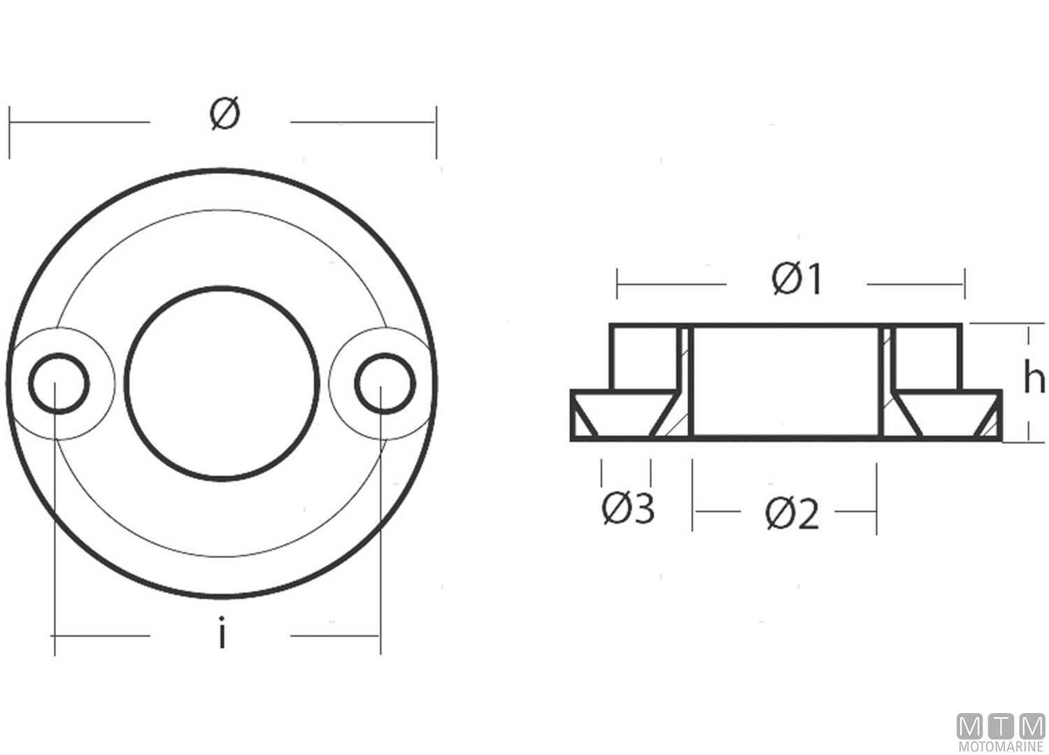 Anodo a Collare per Bow Thruster Vetus Kgf 25 in Zinco-img5165530_2.jpg