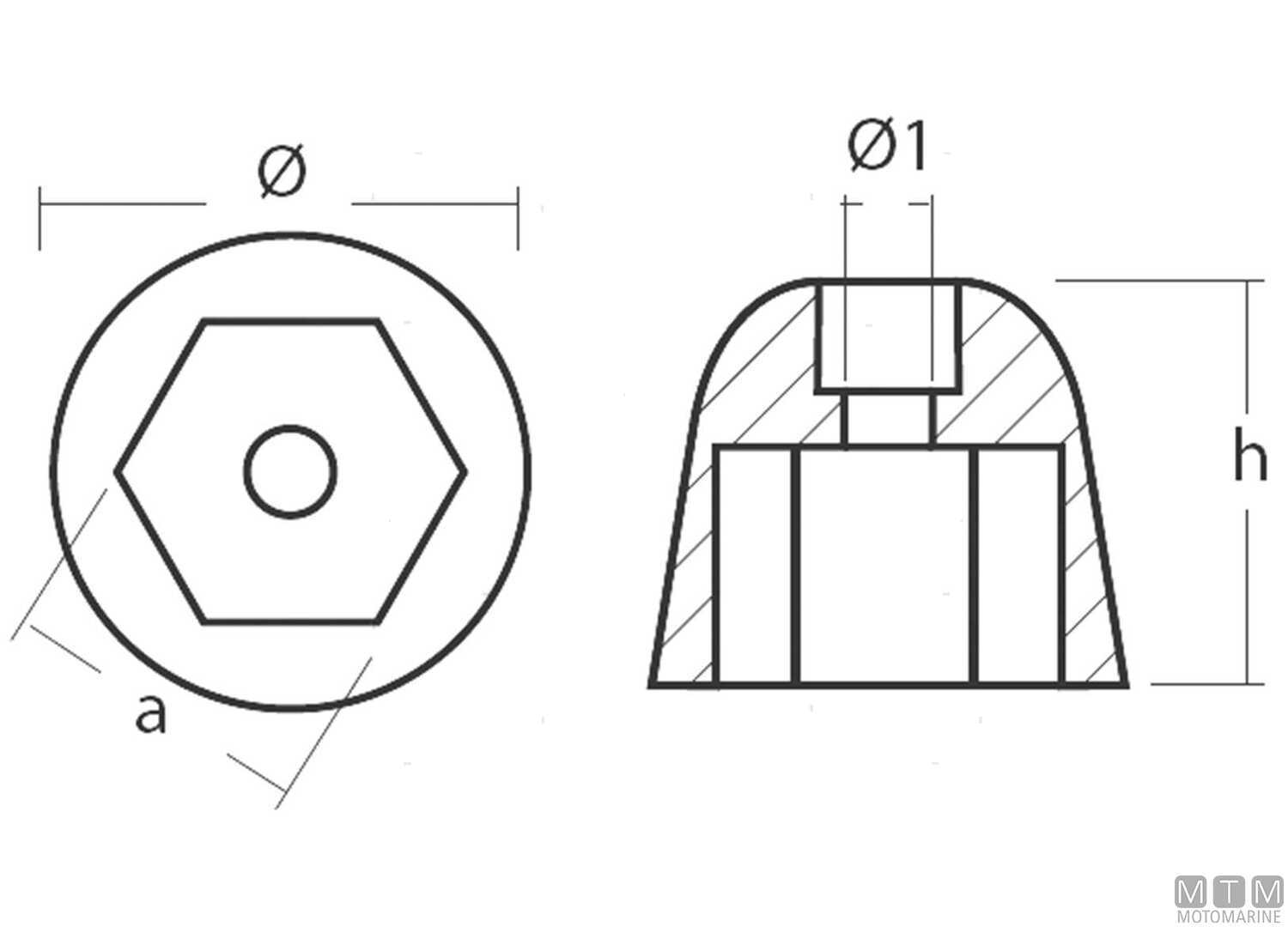Anodo a Ogiva per Bow Thruster Sleipner SP125 in Zinco-img5165581_2.jpg