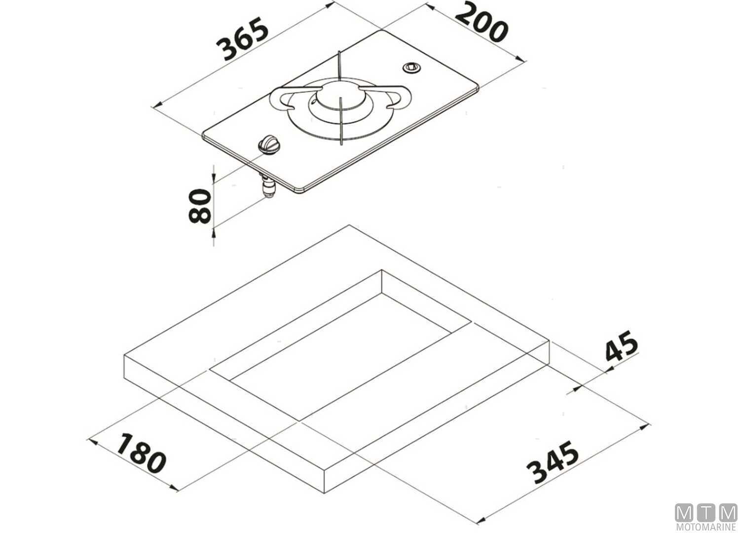 Gas Cooktop 1 Burner Can PV1350 Tempered Glass-img1506601_1.jpg