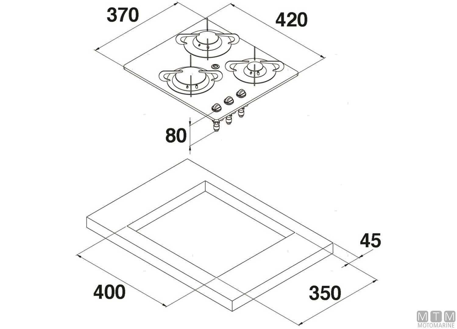 Gas Cooktop 3 Burners Can PV1352 Tempered Glass-img1506603_1.jpg