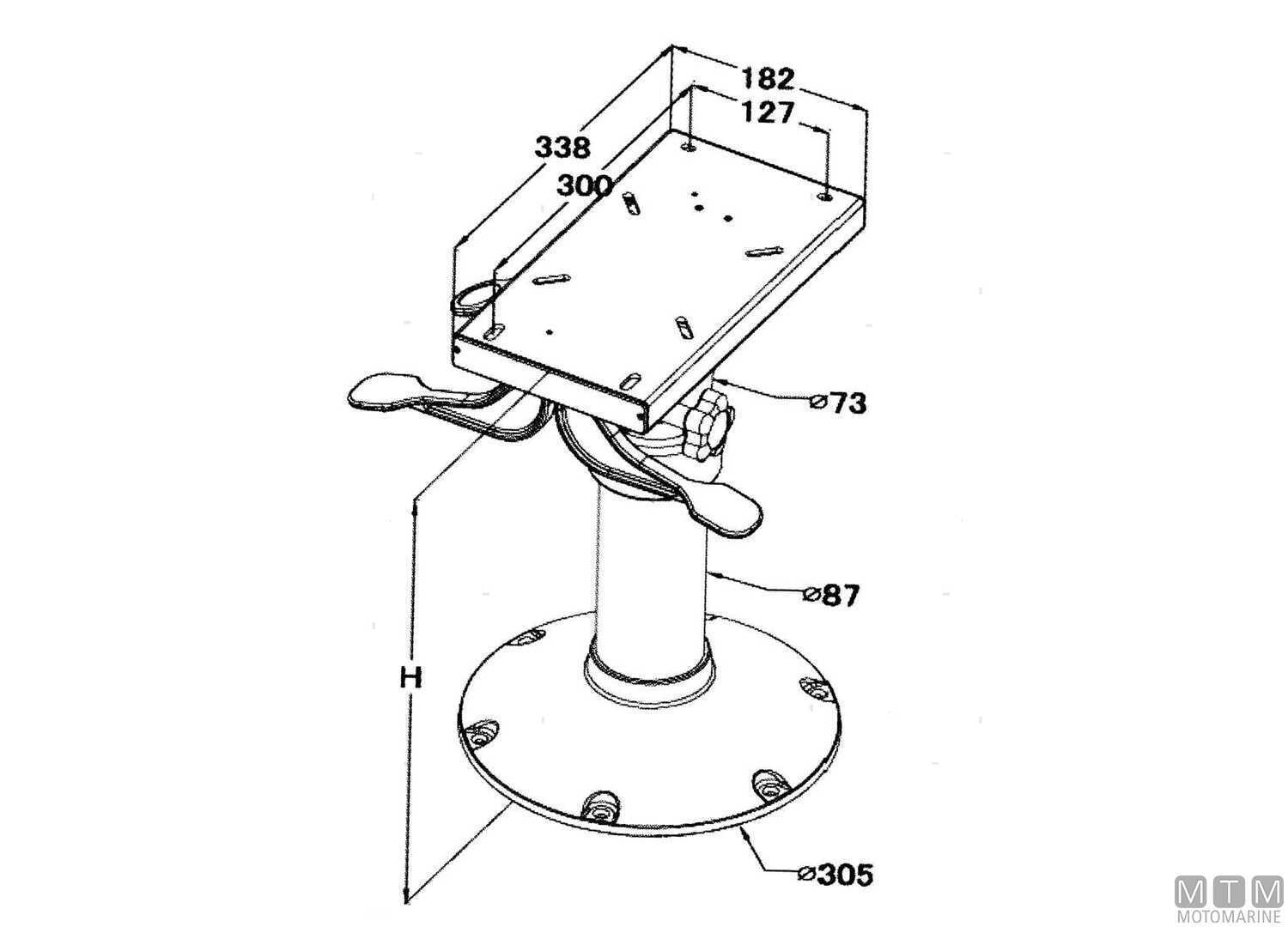 Ocean Gas Adjustable Seat Pedestal h460/635 Mm Aluminum-img0846880_.jpg