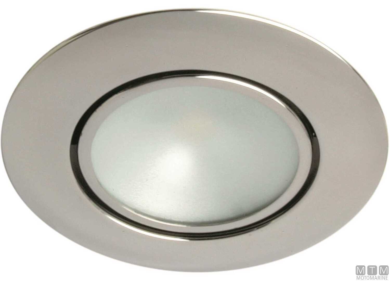 Image Luce Spot Led a Incasso con Lente Orientabile in Acciaio Inox &Oslash;78mm