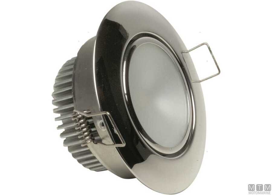 Plafoniera LED a Incasso con Lente Basculante D78 mm in Acciaio Inox-img2142065_3.jpg