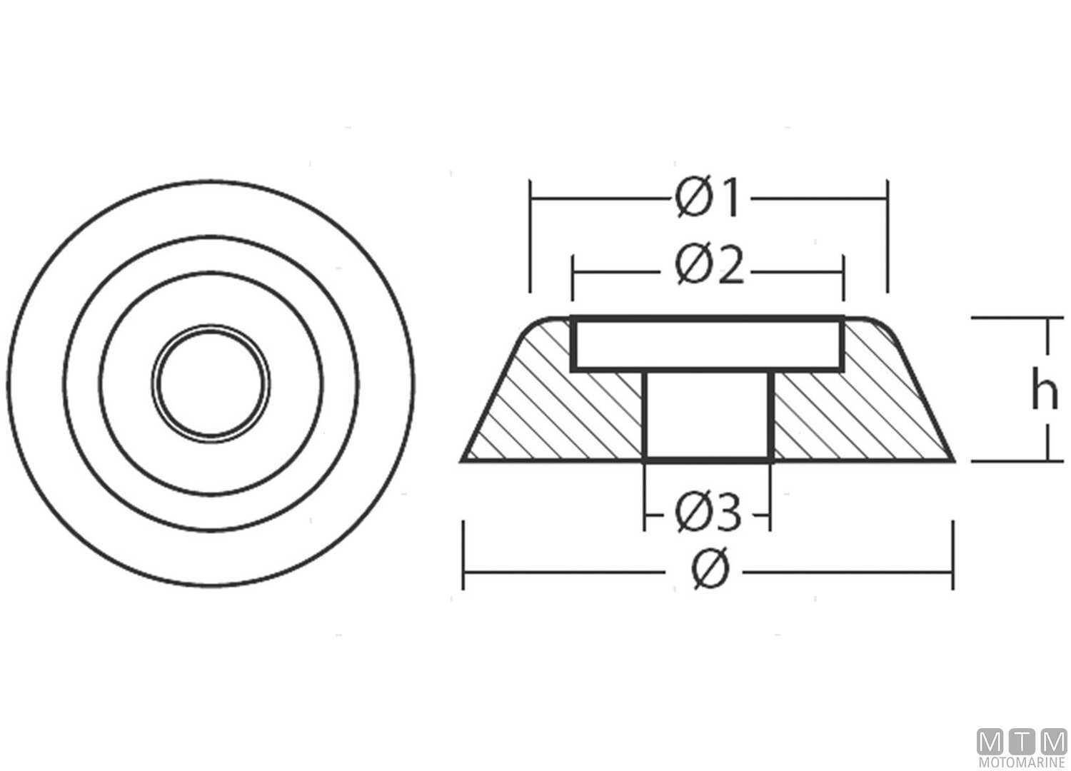 Zinc Lewmar 140 Ogive Anode-img5165520_3.jpg