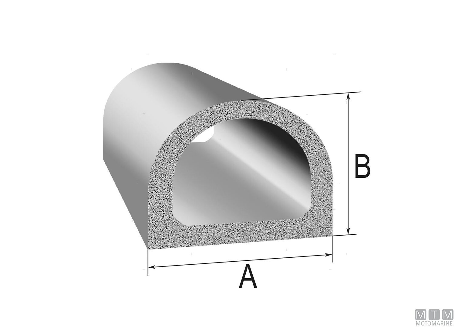 Guarnizione Trim-lok Dd Rubber Bianco 9mm Adesivo Ht 15m-img3835151_3.jpg