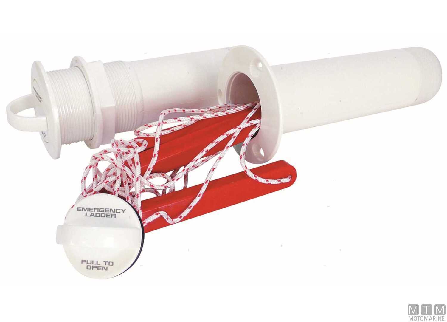 Image Scaletta di Sicurezza a 3 Gradini Flangia Incassata con Viti