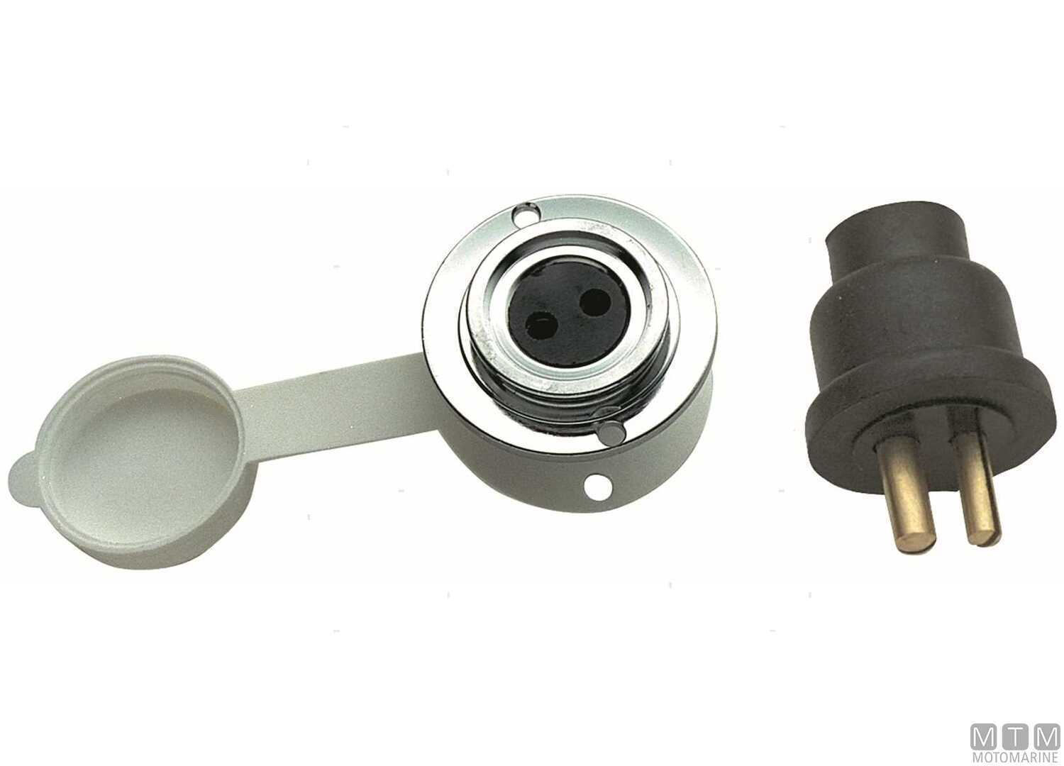 Image Presa e Spina 12/24V 2 Poli 3A