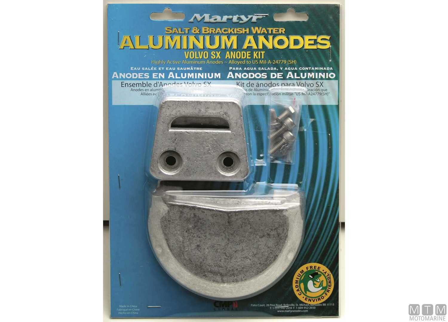 Image Kit Anodi Volvo Sx in Alluminio