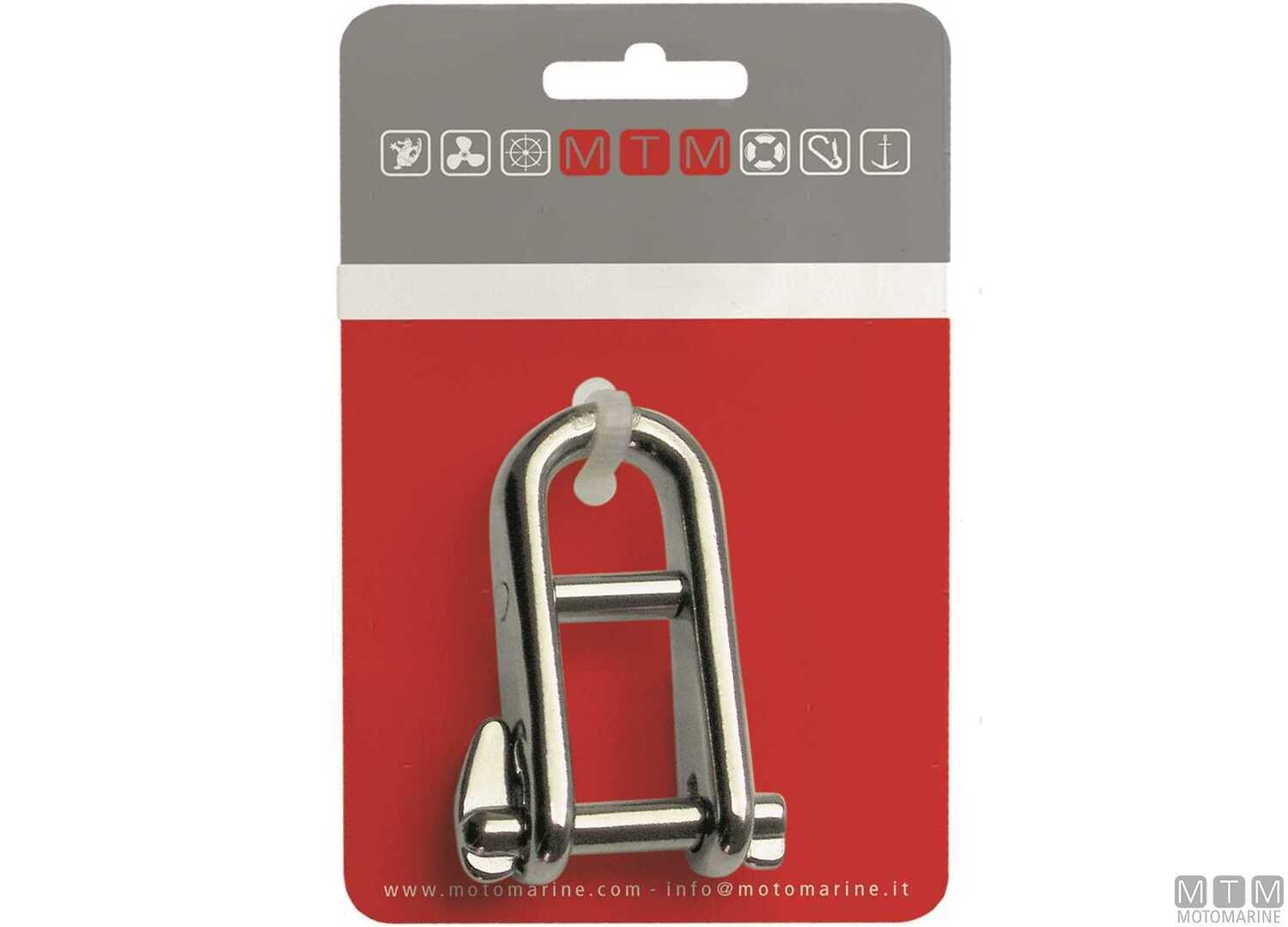 Image Key Pin 2PIN Long Dee Shackle &Oslash;5mm 316 Stainless Steel M-CARD