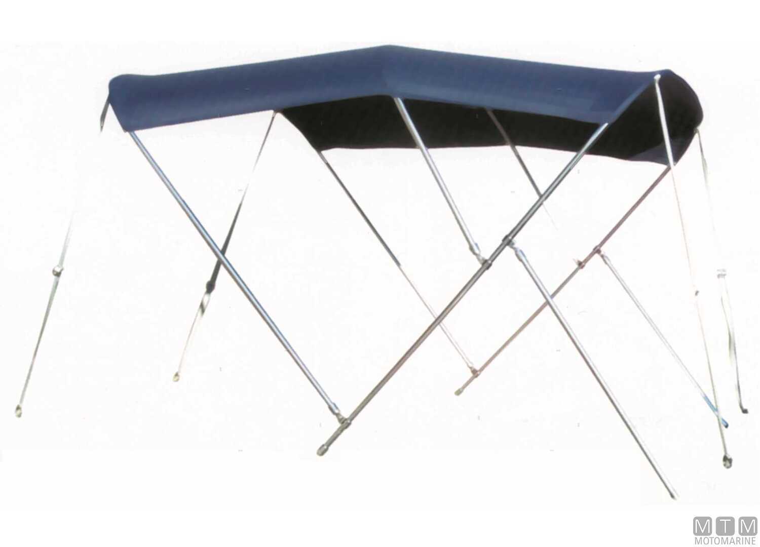 Image Capottina Tessilmare Blu 3 Archi Inox 316 w170cm h140cm