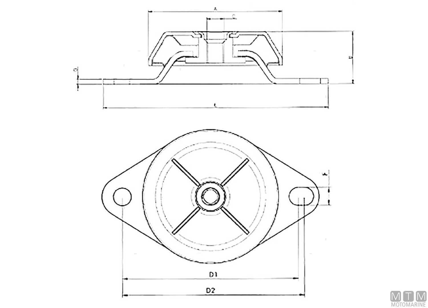 Anti-vibration Mount 60SH 105KG M12-img4810010_2.jpg