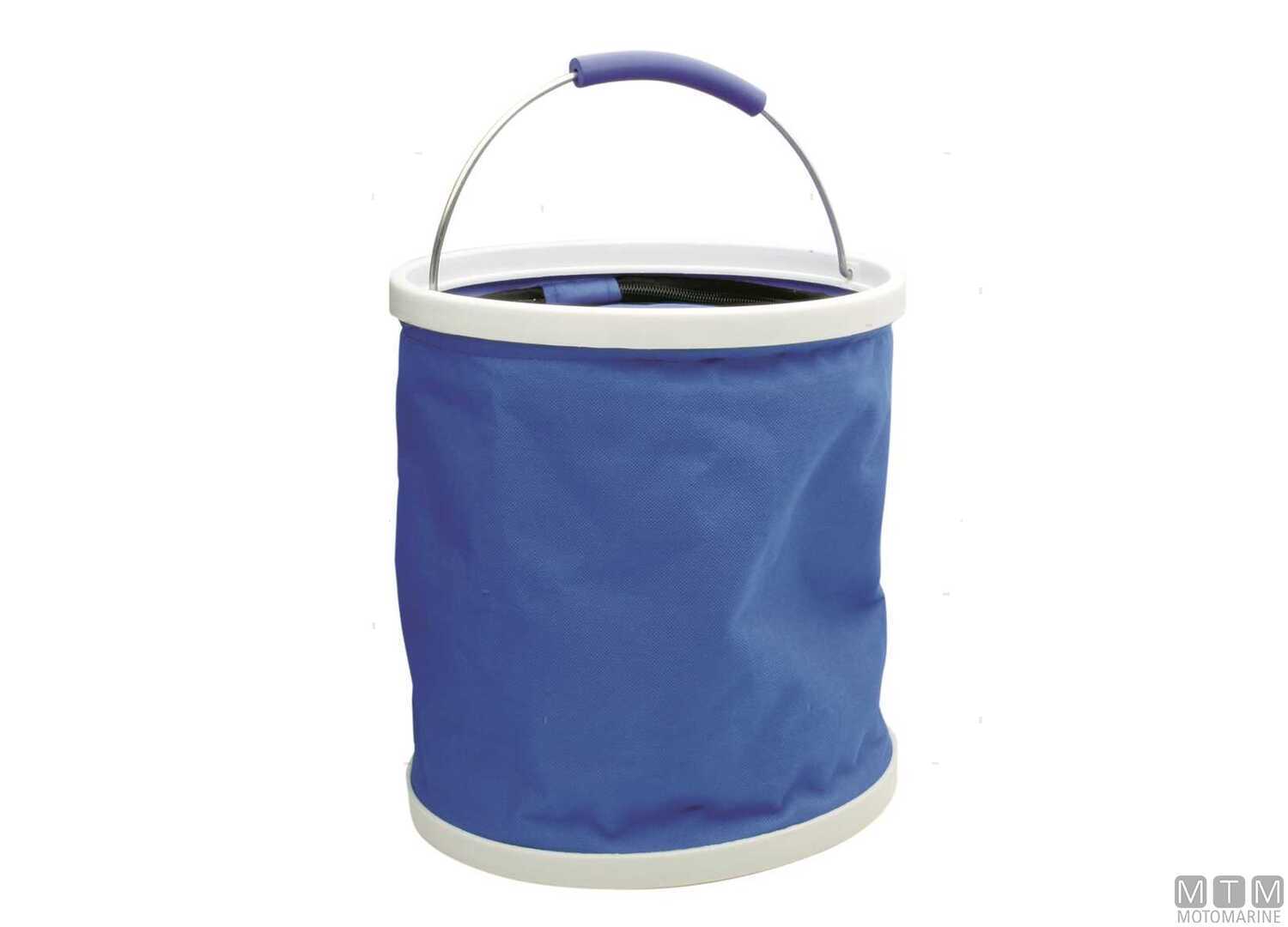 Image Secchio Pop-up con Coperchio Blu 11L